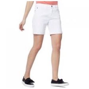 White Jean Shorts